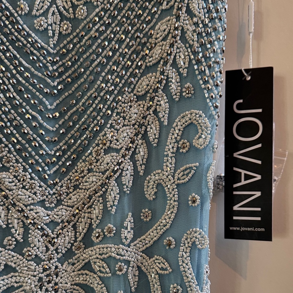 Jovani Light Blue Embellished Prom/ Winter Formal Gown - Picture 3 of 8